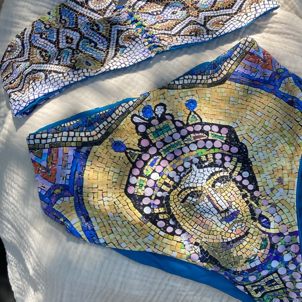 San Lorenzo cleopatra mosaic Bikini fits M L